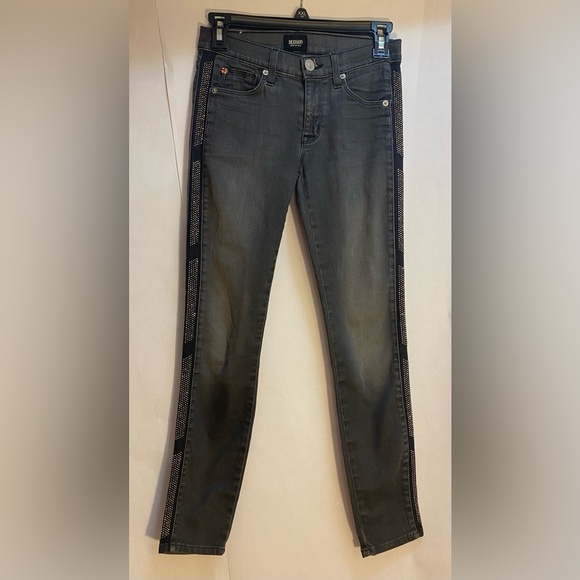 Hudson Jeans Luna Super Skinny Crop Stretch Jeans Size 24 - Picture 2 of 12